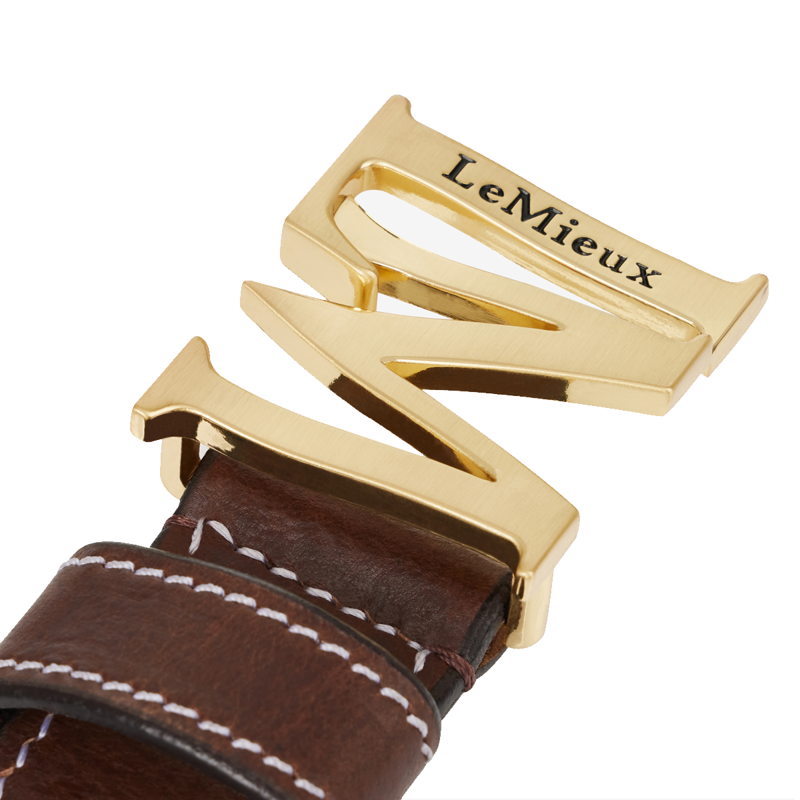 LeMieux Monogram Belt - Brown-1